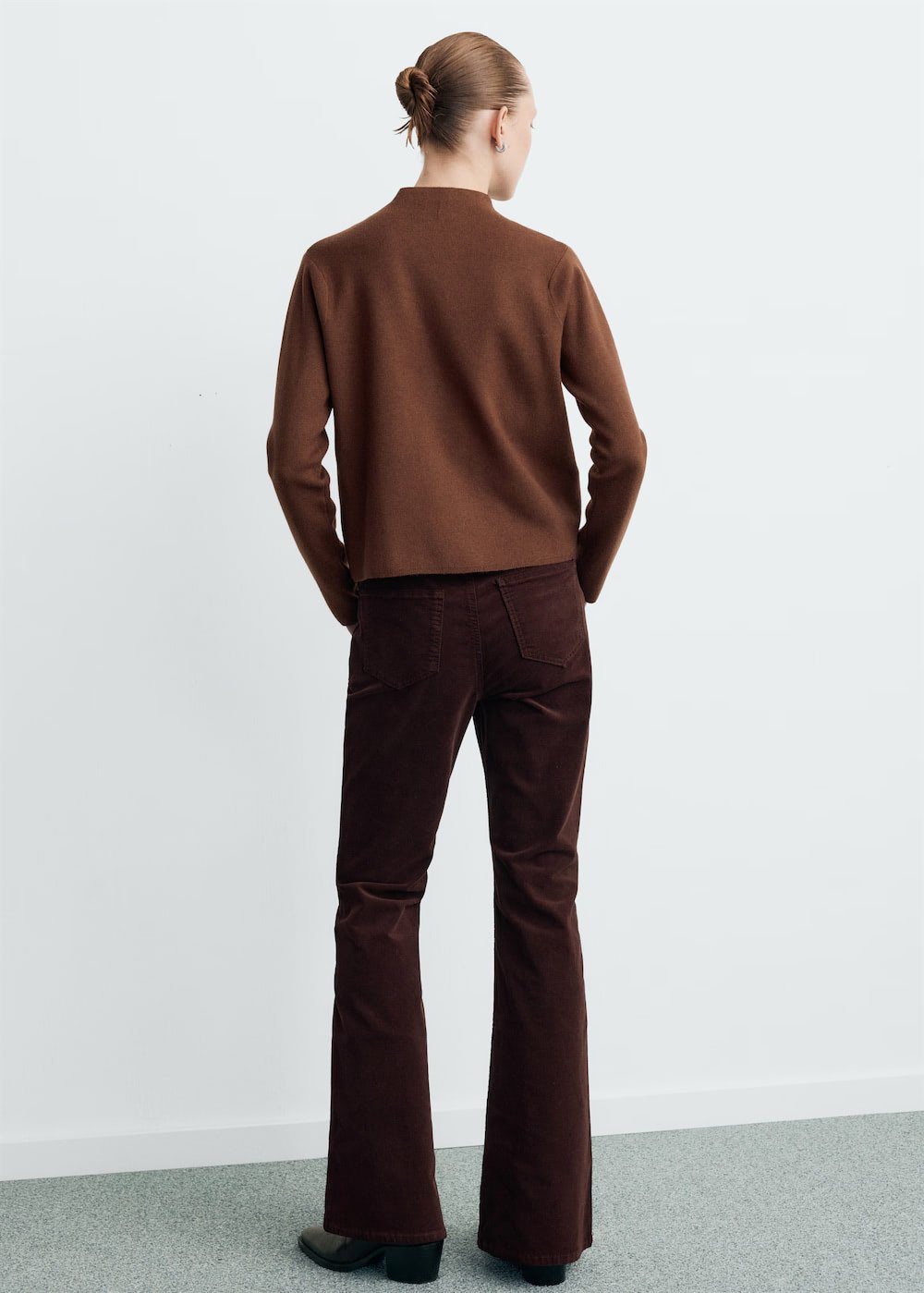 Knitted sweater with perkins neck - Image 3