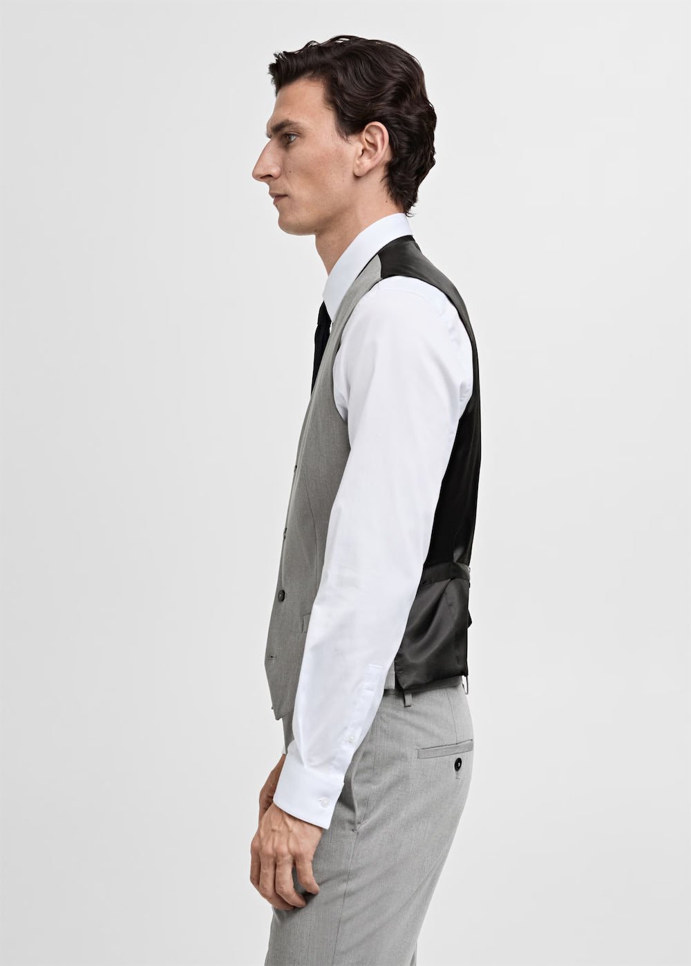 Paris super slim-fit suit waistcoat - Image 5