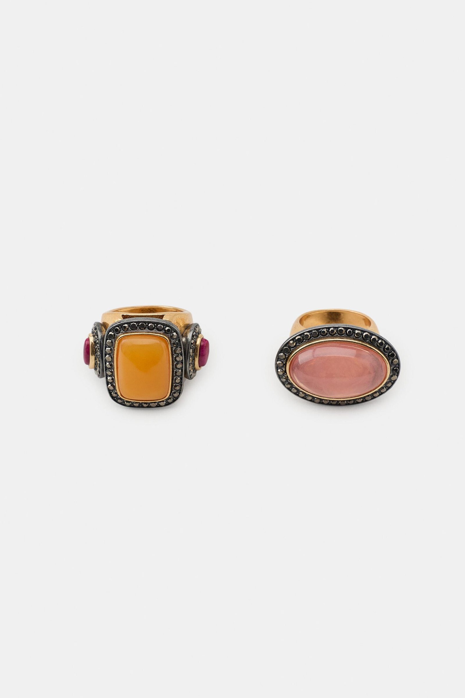 2-Pack Of Shiny Stone Rings - Image 4